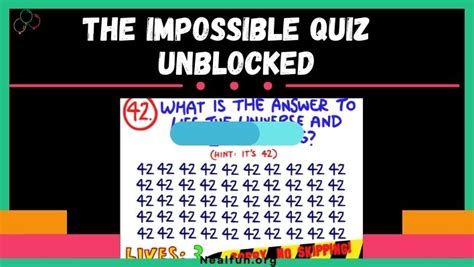 the impossible quiz unblocked.
